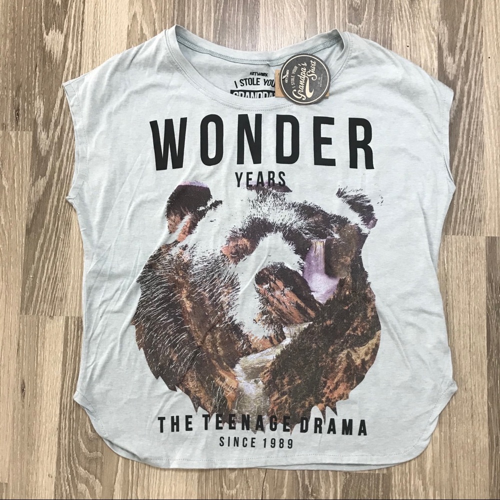 NWT Artwork Stole Grandpas Shirt ‘Wonder Years’